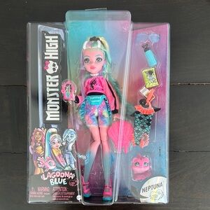 Monster High Blue and Pink Fashion Doll with Accessories
